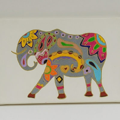 słoń etno na płótnie 30x20 cm
